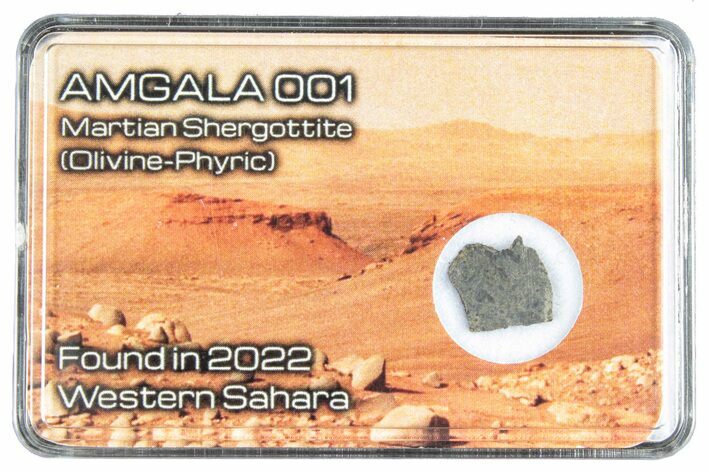 Martian Shergottite Meteorite Slice - Amgala #288299